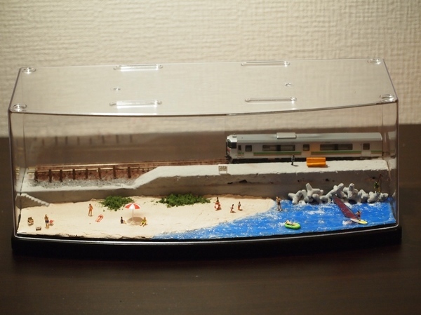海水浴場のジオラマを作る 情景模型ジオラマを作る